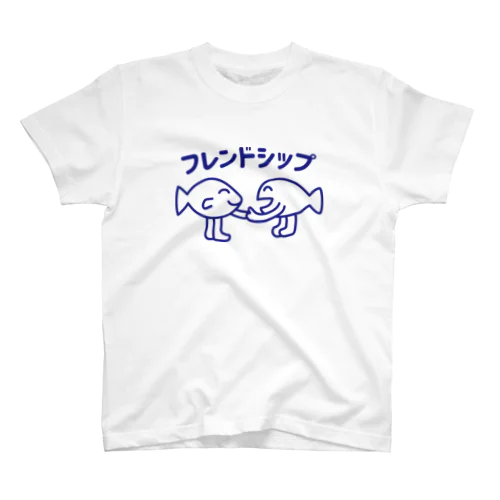 フレンドシップ（青字） Regular Fit T-Shirt