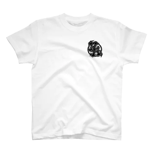 メインロゴ+丸ロゴ Regular Fit T-Shirt