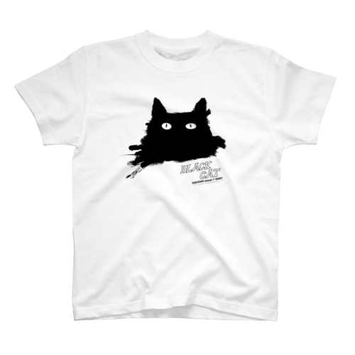 BLACK CATシリーズ（ネコ/猫） Regular Fit T-Shirt