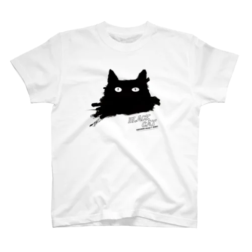 BLACK CATシリーズ（ネコ/猫） Regular Fit T-Shirt