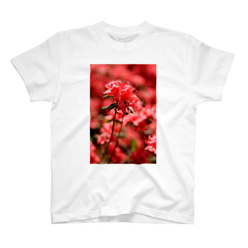 FLOWERS-あか- Regular Fit T-Shirt