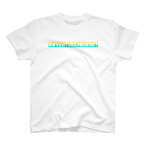 TROPICALLOGOT-イエロー×ライム Regular Fit T-Shirt