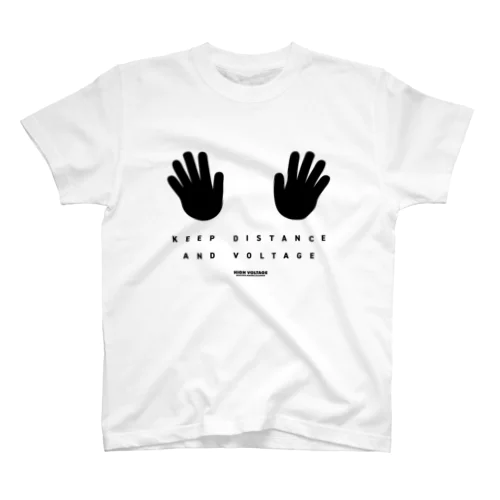 keep distance (hand) white Regular Fit T-Shirt