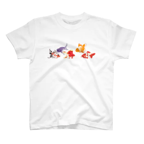 金魚たち/背景無し Regular Fit T-Shirt