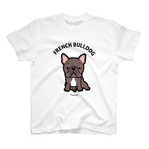 FRENCHBULLDOG(ブリンドル)  │For light colors Regular Fit T-Shirt