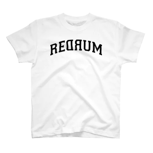 REDRUM 黒文字 Regular Fit T-Shirt