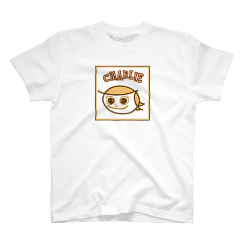 ブラウン枠ありCharlie スタンダードTシャツ