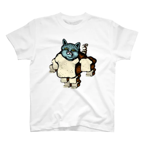 歩く猫「食パンNEKO②」 Regular Fit T-Shirt