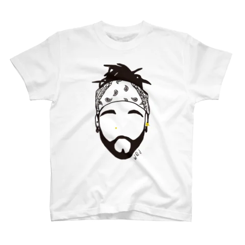 Face T-shirt (black logo) スタンダードTシャツ