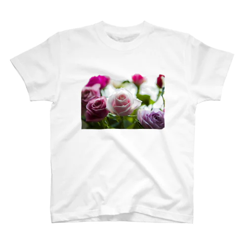 薔薇プリント スタンダードTシャツ