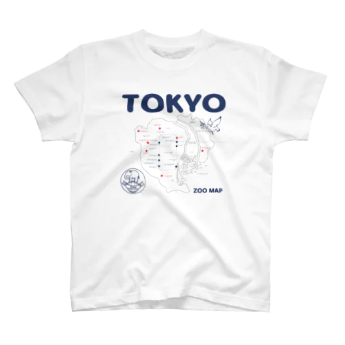 東京ZOO MAP Regular Fit T-Shirt
