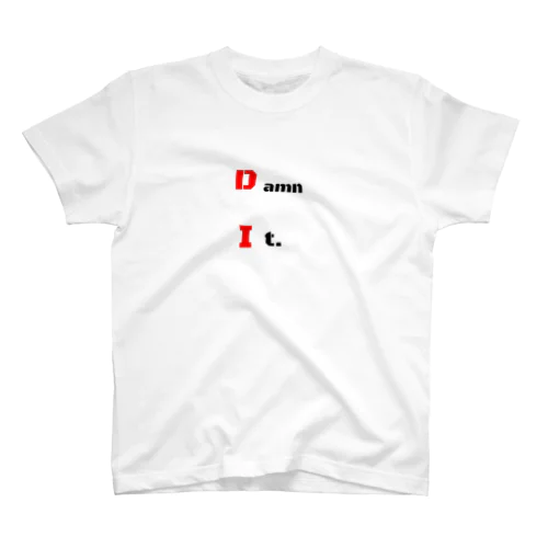 DAMN IT. ロゴTシャツ Regular Fit T-Shirt