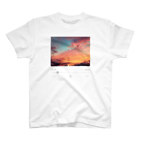 夕焼け空Music スタンダードTシャツ