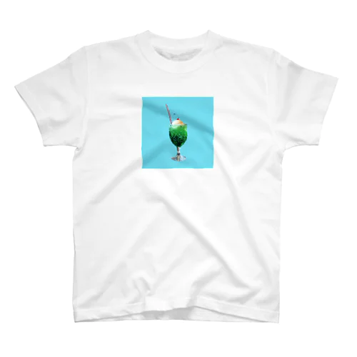 夏色クリームソーダとさくらんぼ Regular Fit T-Shirt