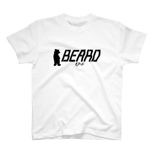 BEARD logo #black スタンダードTシャツ