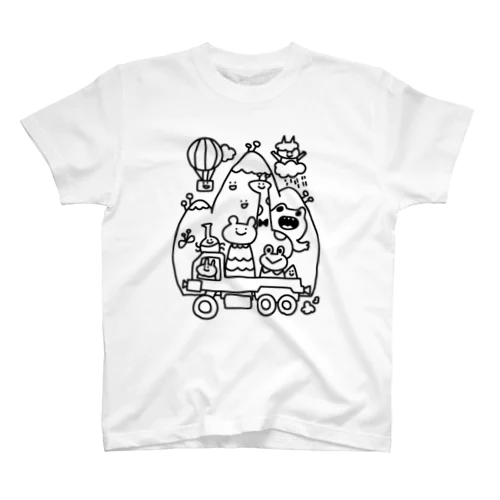 イカツイクルマ黒線 スタンダードTシャツ