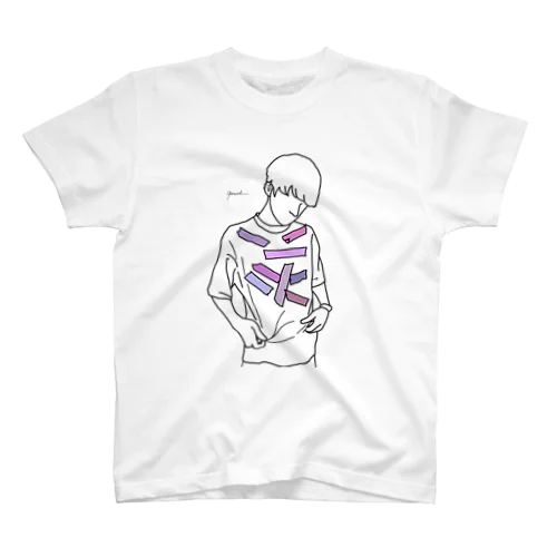 【レッテル purple】 Regular Fit T-Shirt
