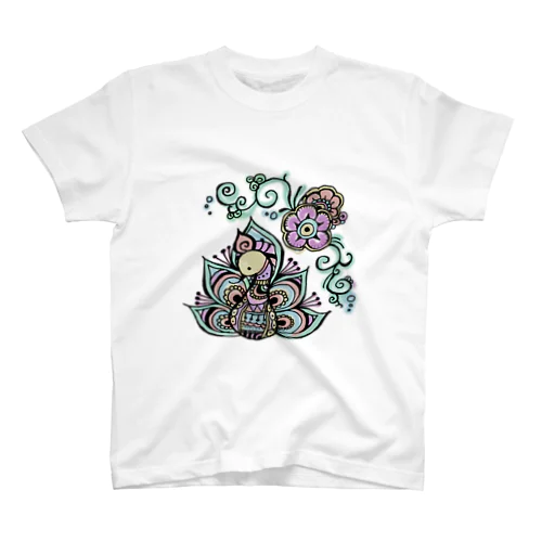 ピーコック メヘンディ カラー スタンダードTシャツ