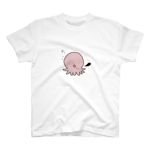 タコちゃん　赤色 スタンダードTシャツ