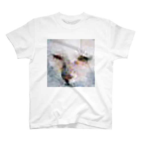 画質の粗い猫の顔/Low resolution cat スタンダードTシャツ