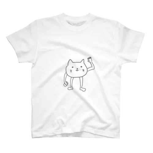 待ち合わせ場所にいるネコ スタンダードTシャツ