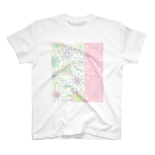 FLOWERピンク スタンダードTシャツ