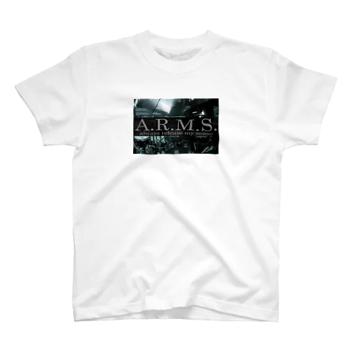 DRUM TEE ホワイト スタンダードTシャツ