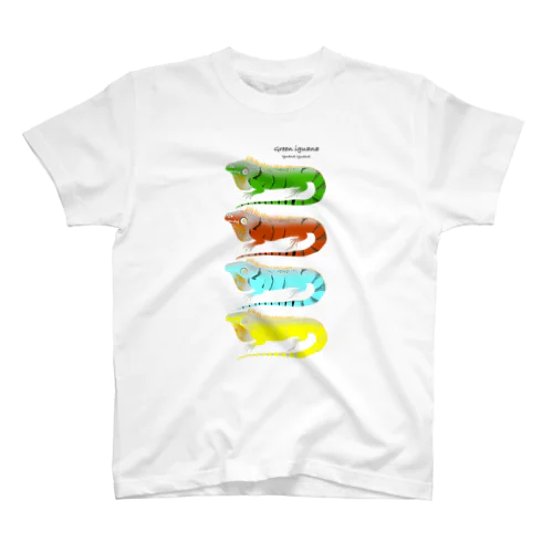 GREEN IGUANA morph スタンダードTシャツ