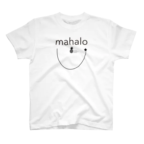 mahalo 152 (blackロゴ) Regular Fit T-Shirt