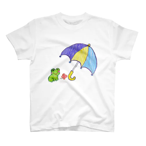 カエルくんの雨宿り スタンダードTシャツ