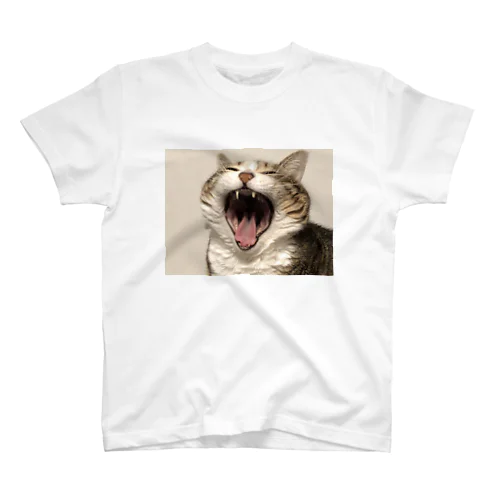 猫(キジシロ) Regular Fit T-Shirt