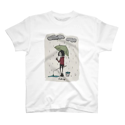 雨を釣る Regular Fit T-Shirt