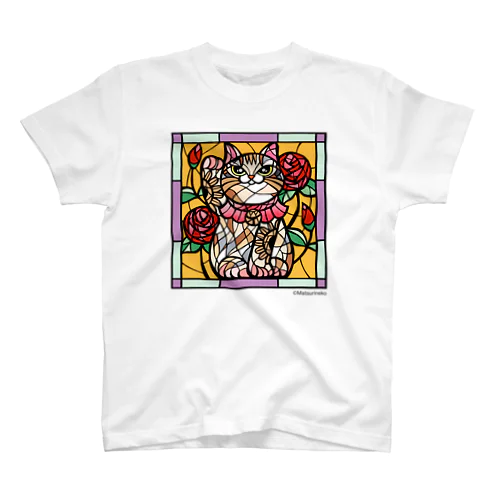 ステンドグラス風招き猫 スタンダードTシャツ