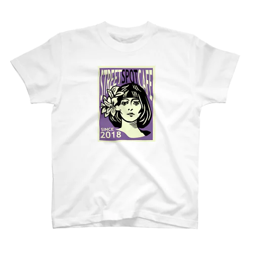 STREETSPOTCAFE 001号　purple Regular Fit T-Shirt