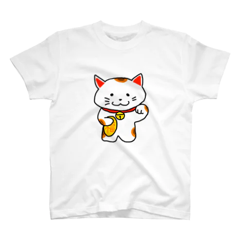 まねきねこ Regular Fit T-Shirt