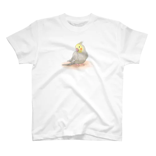 オカメインコ　シナモン【まめるりはことり】 スタンダードTシャツ