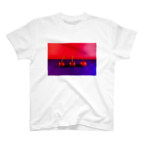 LOVE CHEERY - 03_さくらんぼ Regular Fit T-Shirt
