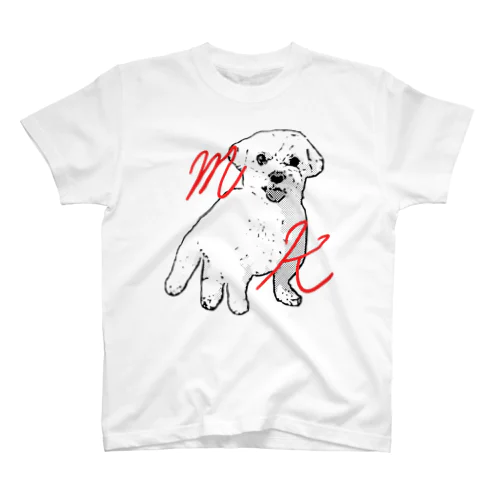 white dog Regular Fit T-Shirt