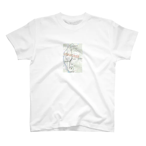 まるで地図なタツノオトシゴ　 Regular Fit T-Shirt