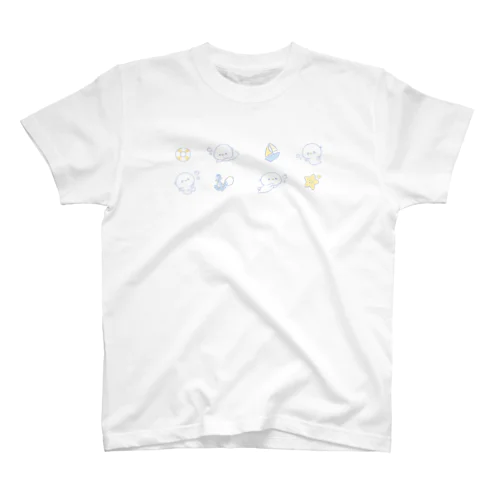 どすこいタロー　Tシャツ（海 ブルーver.） スタンダードTシャツ