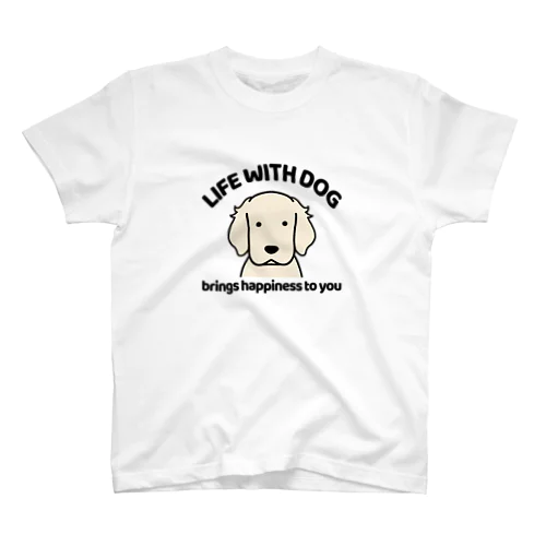 犬と共に（白ゴル） スタンダードTシャツ