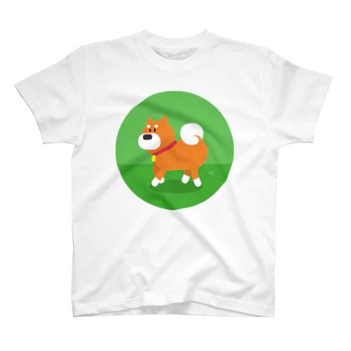柴犬さんぽ Regular Fit T-Shirt