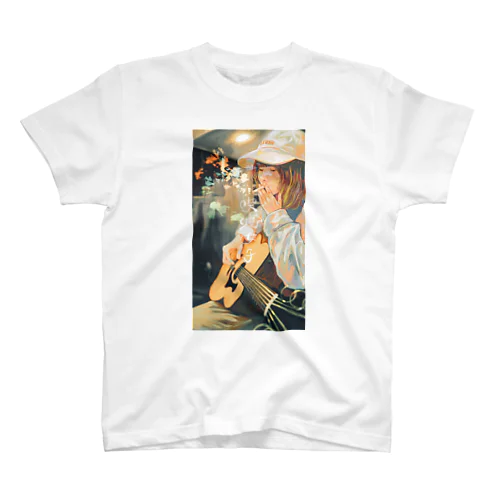 喫煙女子Tシャツ(尾崎リノイラストver) Regular Fit T-Shirt