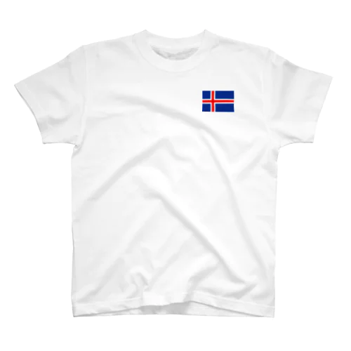 アイスランド 国旗 Iceland flag フラッグ Regular Fit T-Shirt