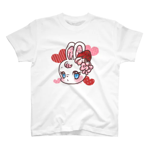 おすましBunny いちご味 Regular Fit T-Shirt