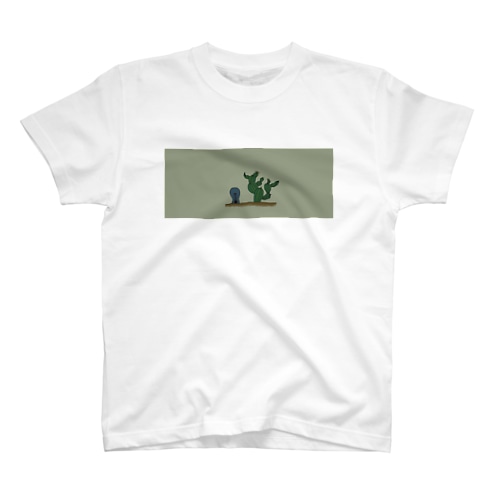 サボテンになりたいウクレレ Regular Fit T-Shirt
