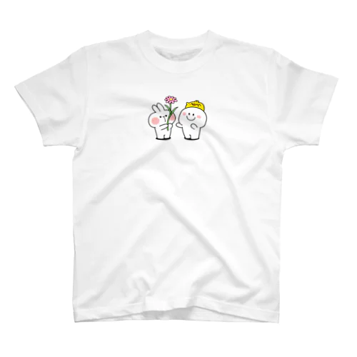 Spoiled Rabbit Flower / あまえんぼうさちゃん フラワー スタンダードTシャツ