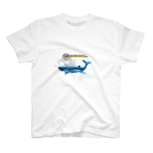 whale in the sky Regular Fit T-Shirt