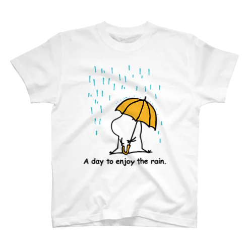 ぽつぽつ雨の日のぽか Regular Fit T-Shirt