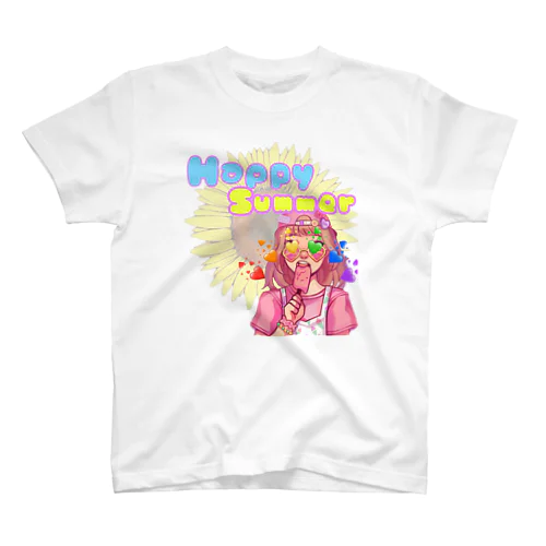 happy summer girl Regular Fit T-Shirt